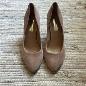 INC International Concepts Taupe Suede Heels